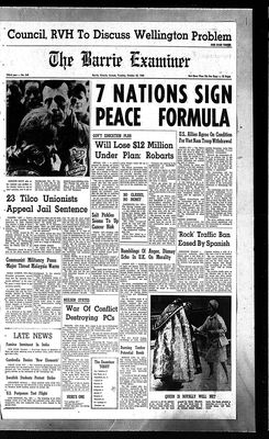 Barrie Examiner, 25 Oct 1966