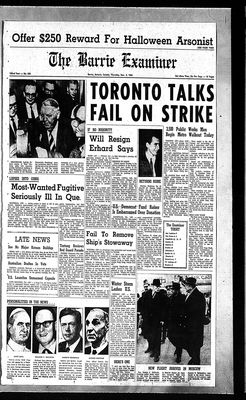 Barrie Examiner, 3 Nov 1966