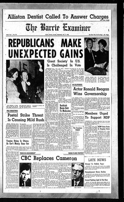 Barrie Examiner, 9 Nov 1966