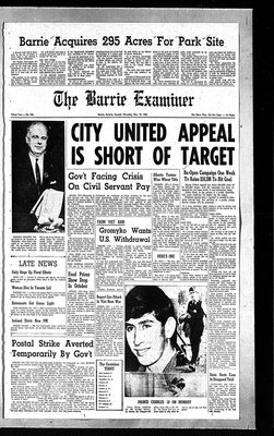 Barrie Examiner, 10 Nov 1966