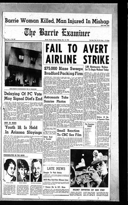 Barrie Examiner, 14 Nov 1966