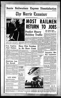 Barrie Examiner, 3 Sep 1966