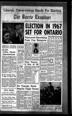 Barrie Examiner, 28 Nov 1966