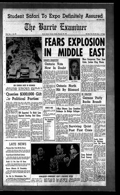 Barrie Examiner, 29 Nov 1966