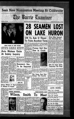 Barrie Examiner, 1 Dec 1966