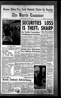 Barrie Examiner, 13 Dec 1966