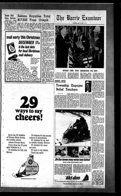 Barrie Examiner, 15 Dec 1966