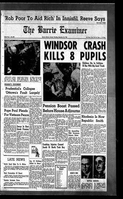 Barrie Examiner, 22 Dec 1966