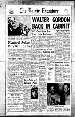 Barrie Examiner, 5 Jan 1967