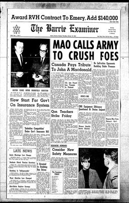 Barrie Examiner, 12 Jan 1967