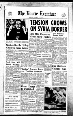 Barrie Examiner, 16 Jan 1967