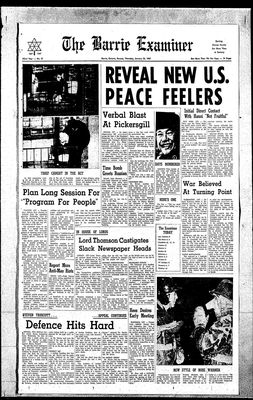 Barrie Examiner, 26 Jan 1967