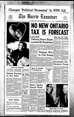 Barrie Examiner, 14 Feb 1967