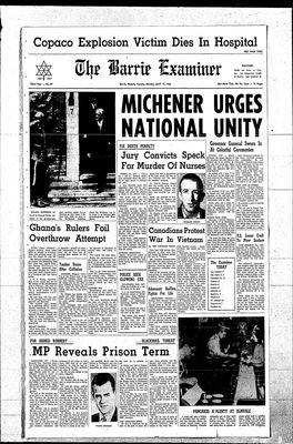 Barrie Examiner, 17 Apr 1967