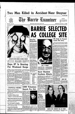 Barrie Examiner, 29 Apr 1967