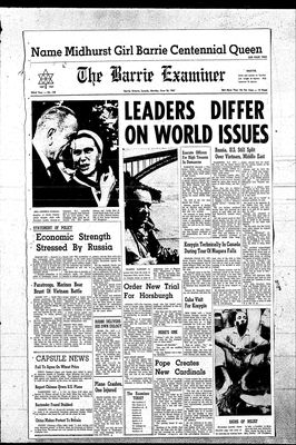 Barrie Examiner, 26 Jun 1967