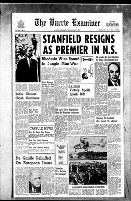 Barrie Examiner, 13 Sep 1967