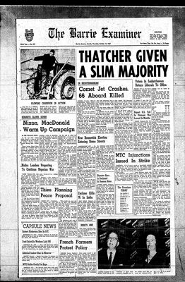 Barrie Examiner, 12 Oct 1967