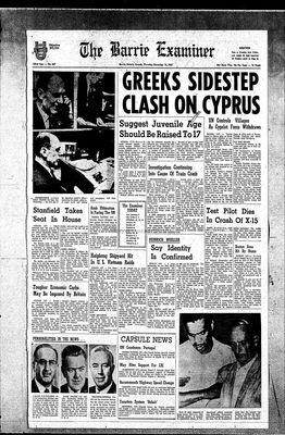 Barrie Examiner, 16 Nov 1967