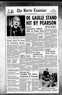 Barrie Examiner, 29 Nov 1967