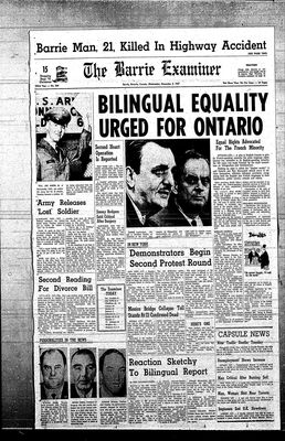 Barrie Examiner, 6 Dec 1967