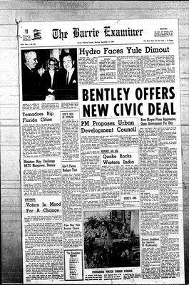 Barrie Examiner, 11 Dec 1967