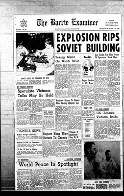 Barrie Examiner, 26 Dec 1967