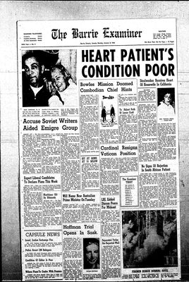 Barrie Examiner, 8 Jan 1968