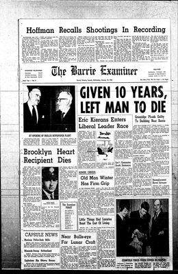 Barrie Examiner, 10 Jan 1968