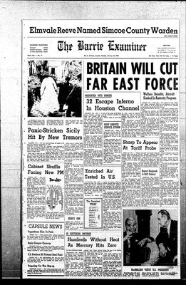 Barrie Examiner, 16 Jan 1968