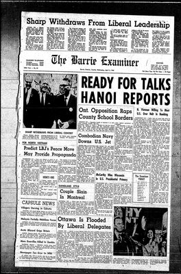 Barrie Examiner, 3 Apr 1968