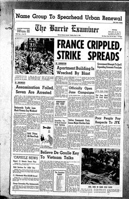 Barrie Examiner, 21 May 1968