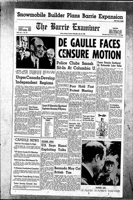 Barrie Examiner, 22 May 1968