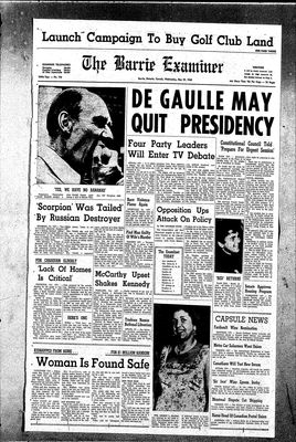 Barrie Examiner, 29 May 1968