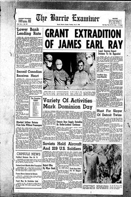 Barrie Examiner, 2 Jul 1968