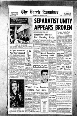 Barrie Examiner, 3 Jul 1968