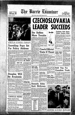 Barrie Examiner, 24 Aug 1968