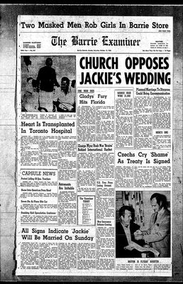 Barrie Examiner, 19 Oct 1968