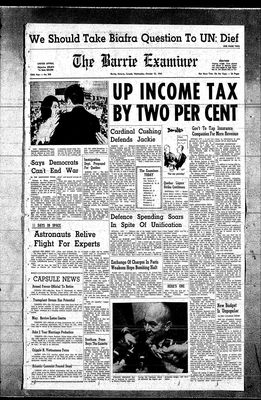 Barrie Examiner, 23 Oct 1968