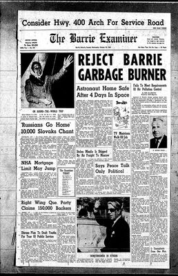 Barrie Examiner, 30 Oct 1968