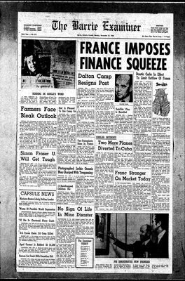 Barrie Examiner, 25 Nov 1968