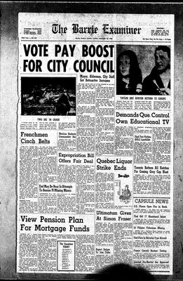 Barrie Examiner, 26 Nov 1968