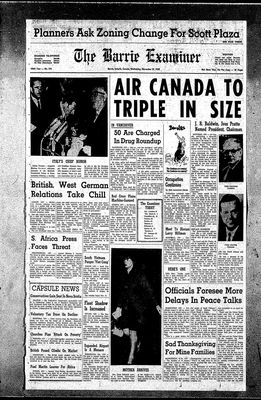 Barrie Examiner, 27 Nov 1968