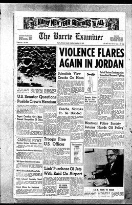 Barrie Examiner, 31 Dec 1968