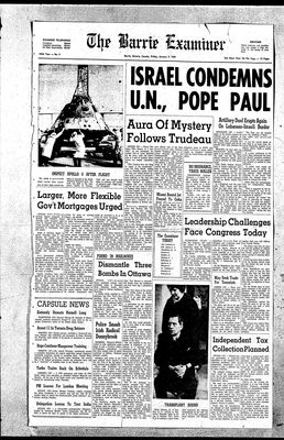 Barrie Examiner, 3 Jan 1969