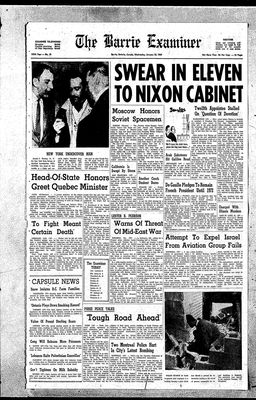 Barrie Examiner, 22 Jan 1969