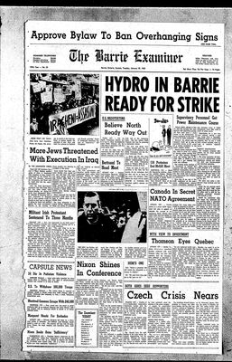 Barrie Examiner, 28 Jan 1969