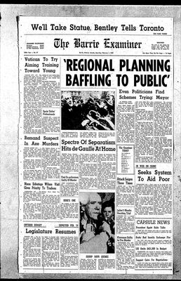 Barrie Examiner, 1 Feb 1969