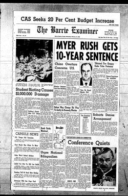 Barrie Examiner, 12 Feb 1969