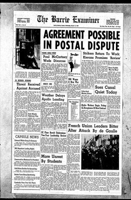 Barrie Examiner, 12 Mar 1969